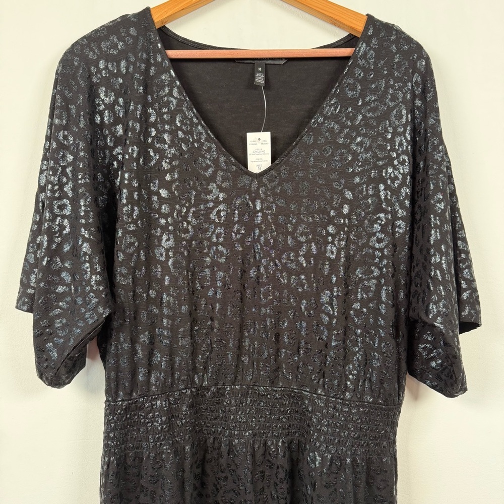 White House Black Market, NWT, Black Sequin Mini Dress, Size M - Picture 5 of 13